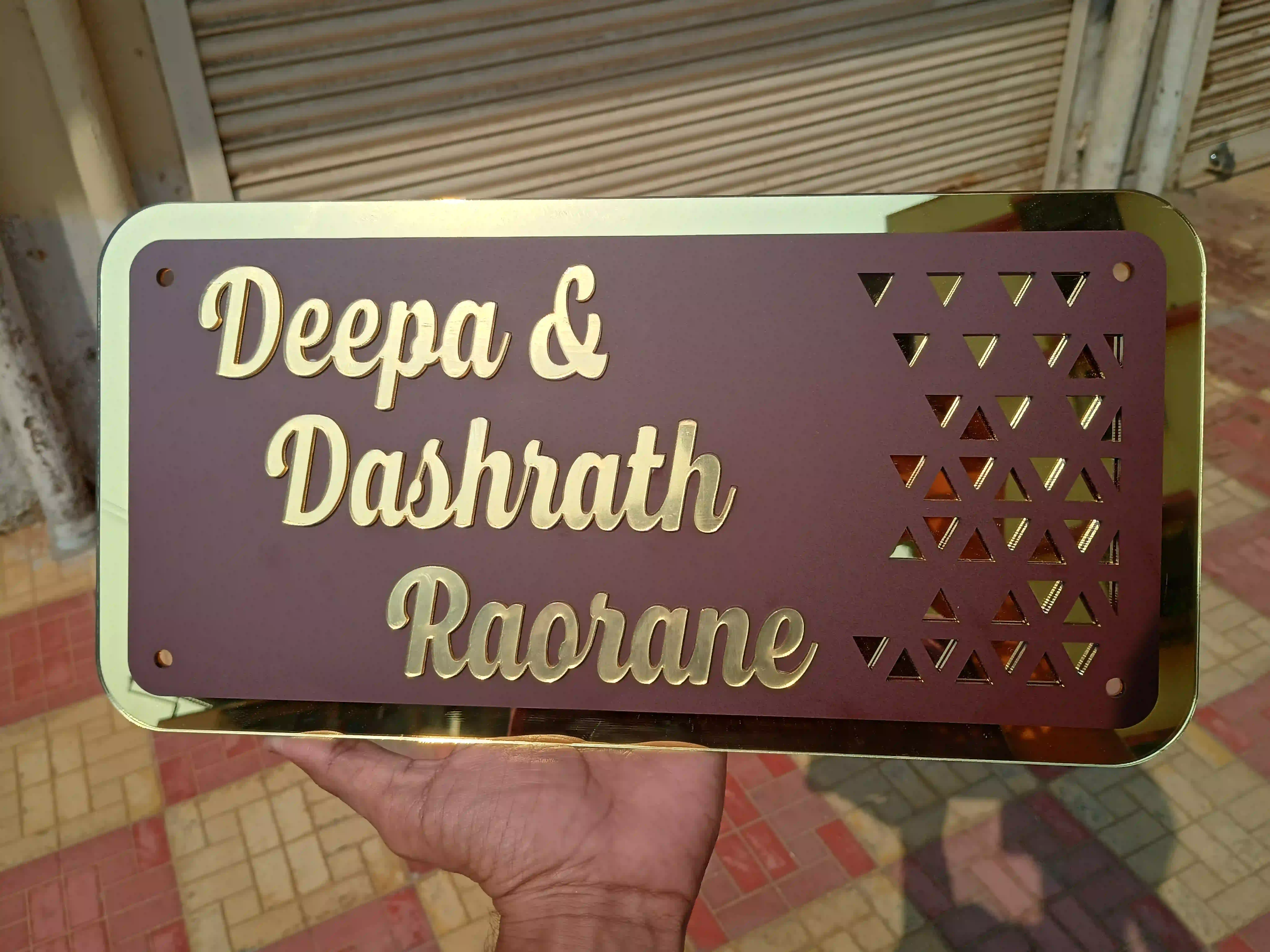 Acrylic nameplate