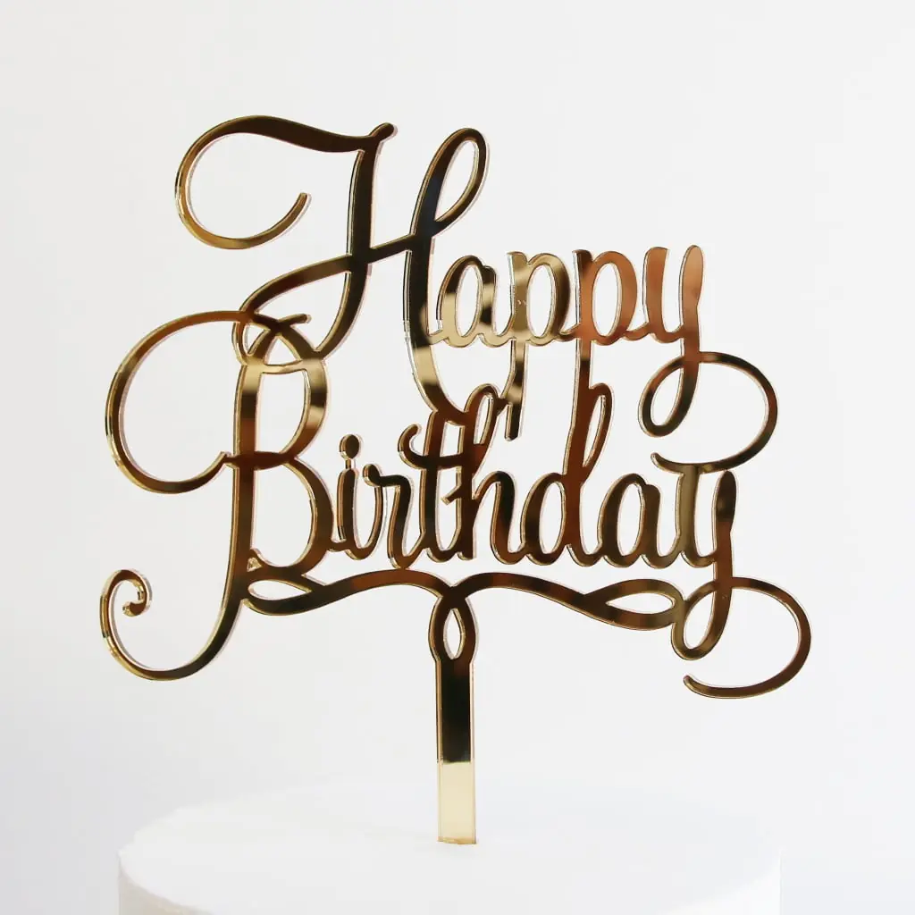 Acrylic name cake topper in Vasai