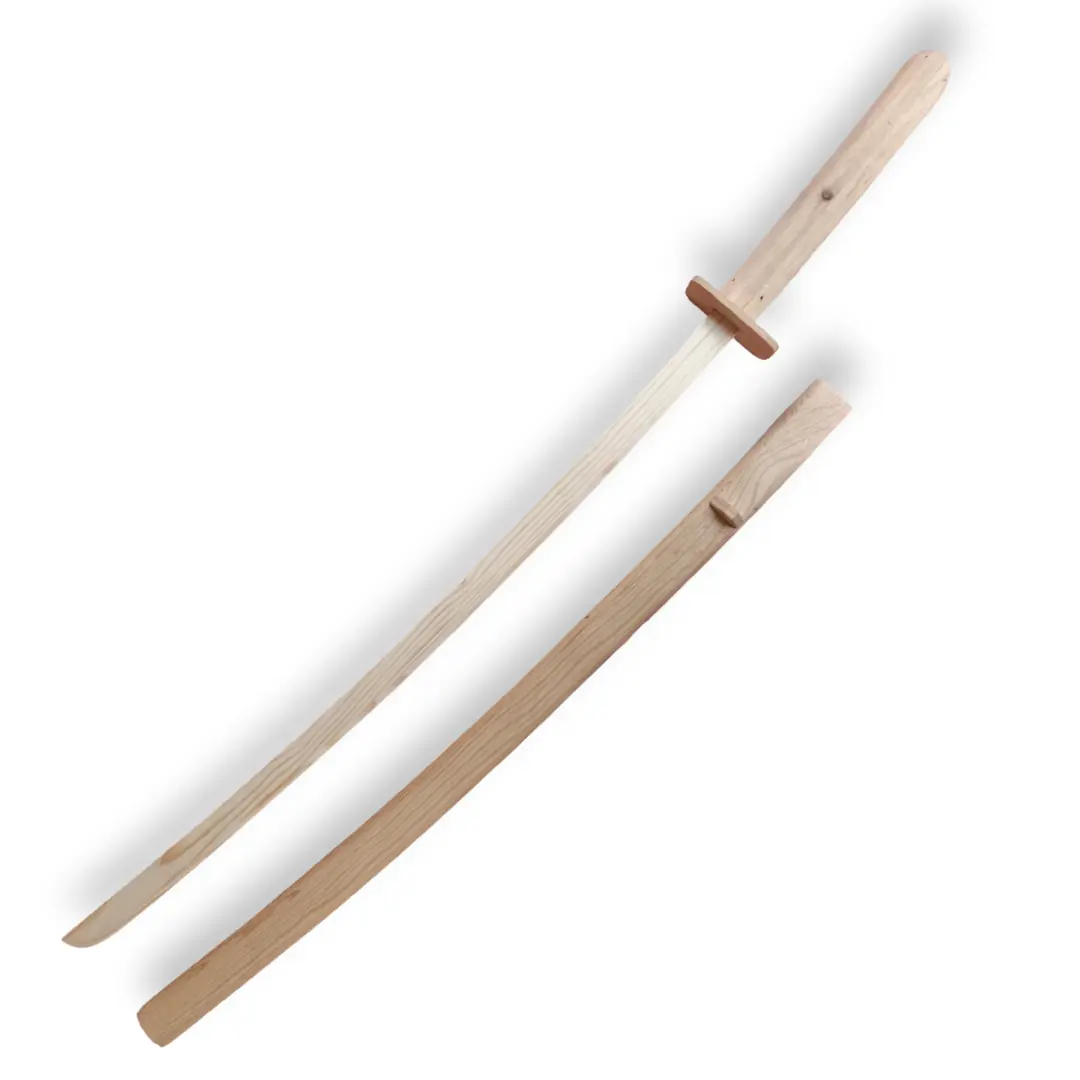 Wooden sword with sheath