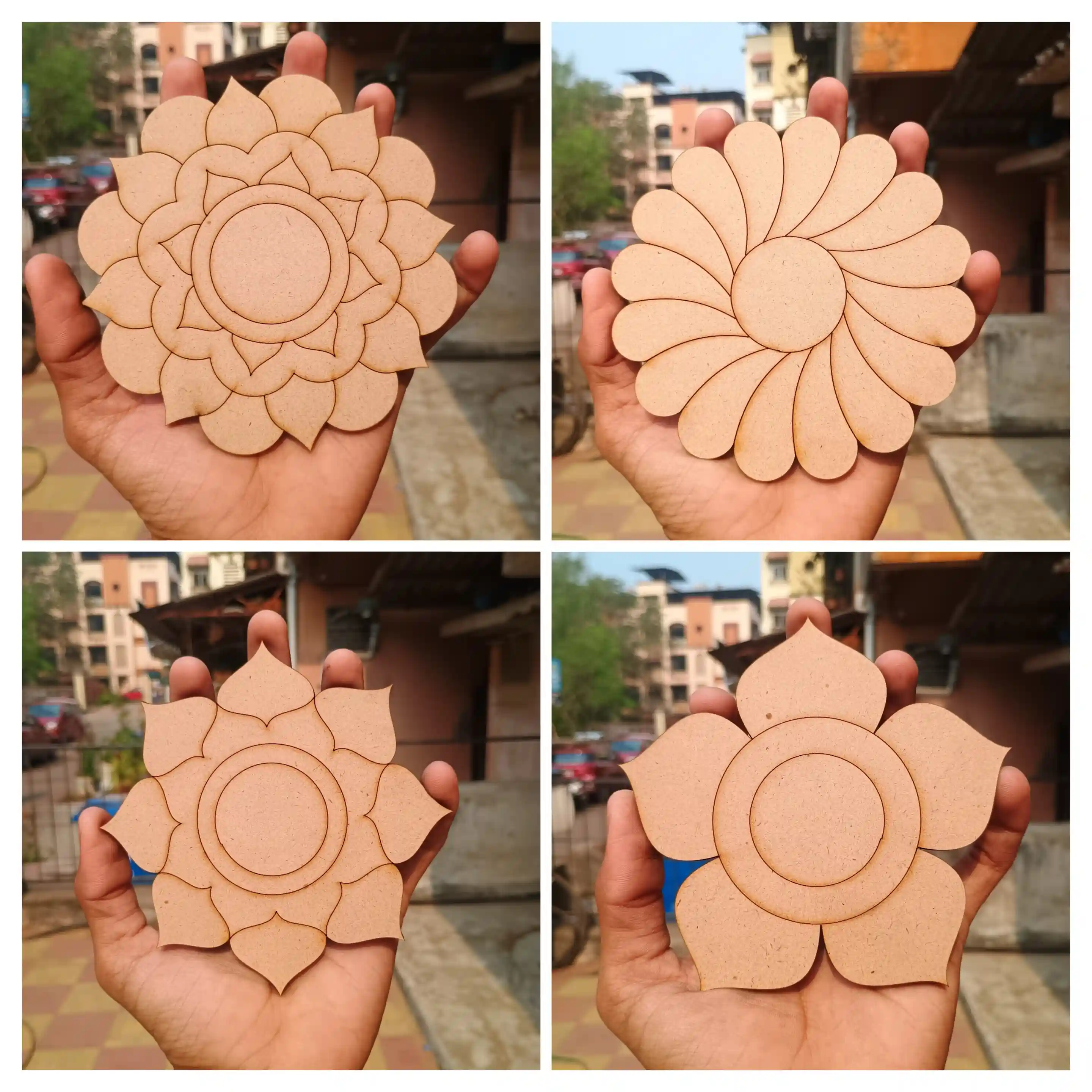 MDF Laser cutting mandala design