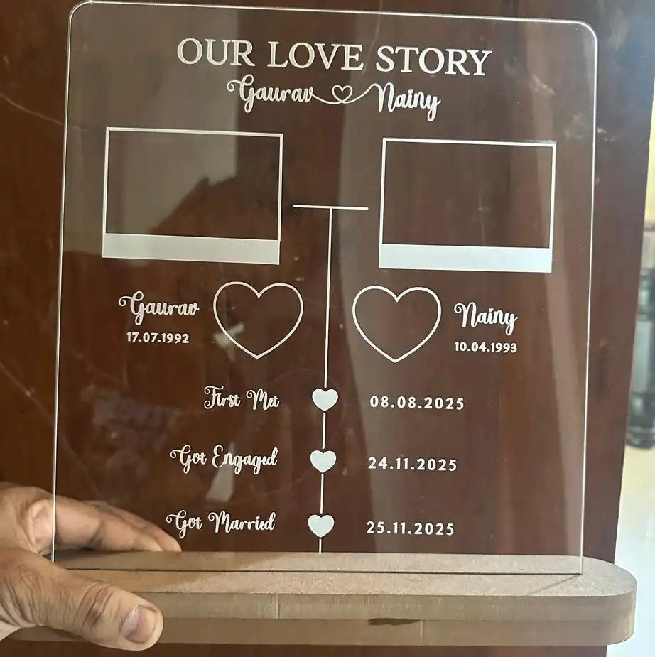 Acrylic laser engraving