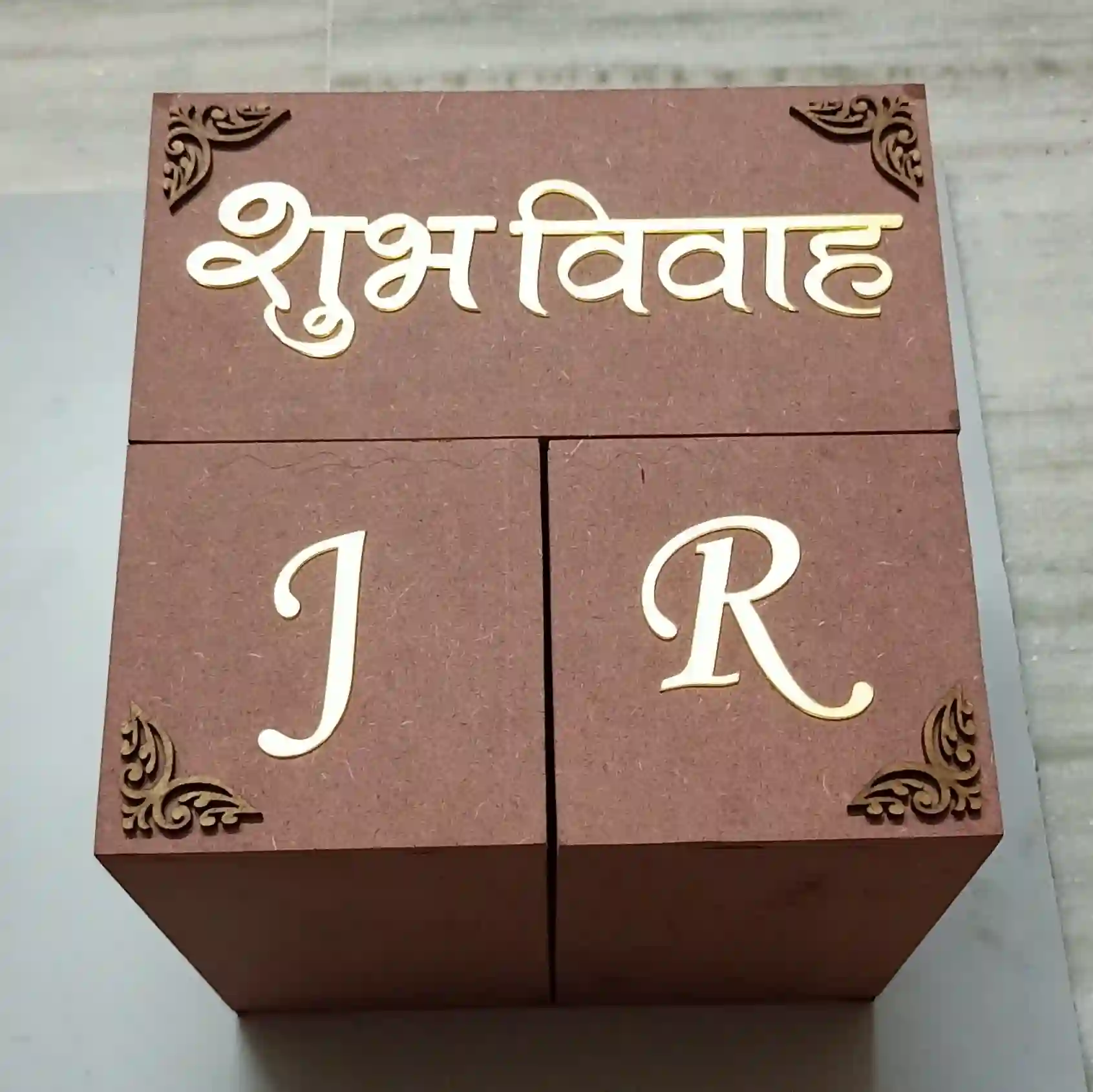 MDF wedding invitation box